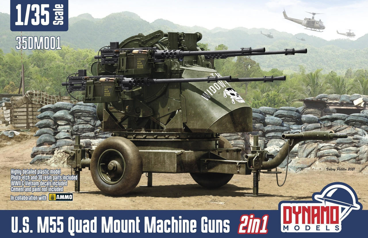 Dynamo Models 1/35 M55 US Quad .50cal Machine Guns 35001